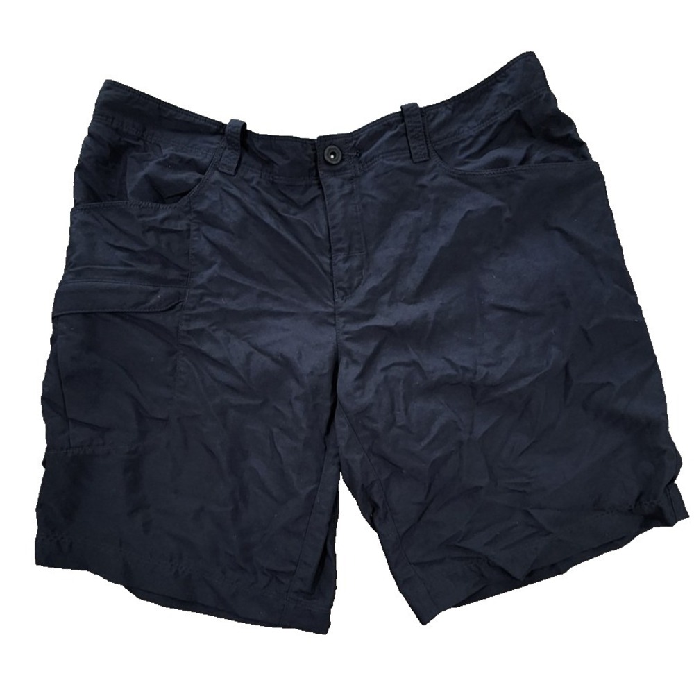 Mountain Hardwear Womens Hiking Shorts Navy Blue Size 8 Cargo Utility Outdoor